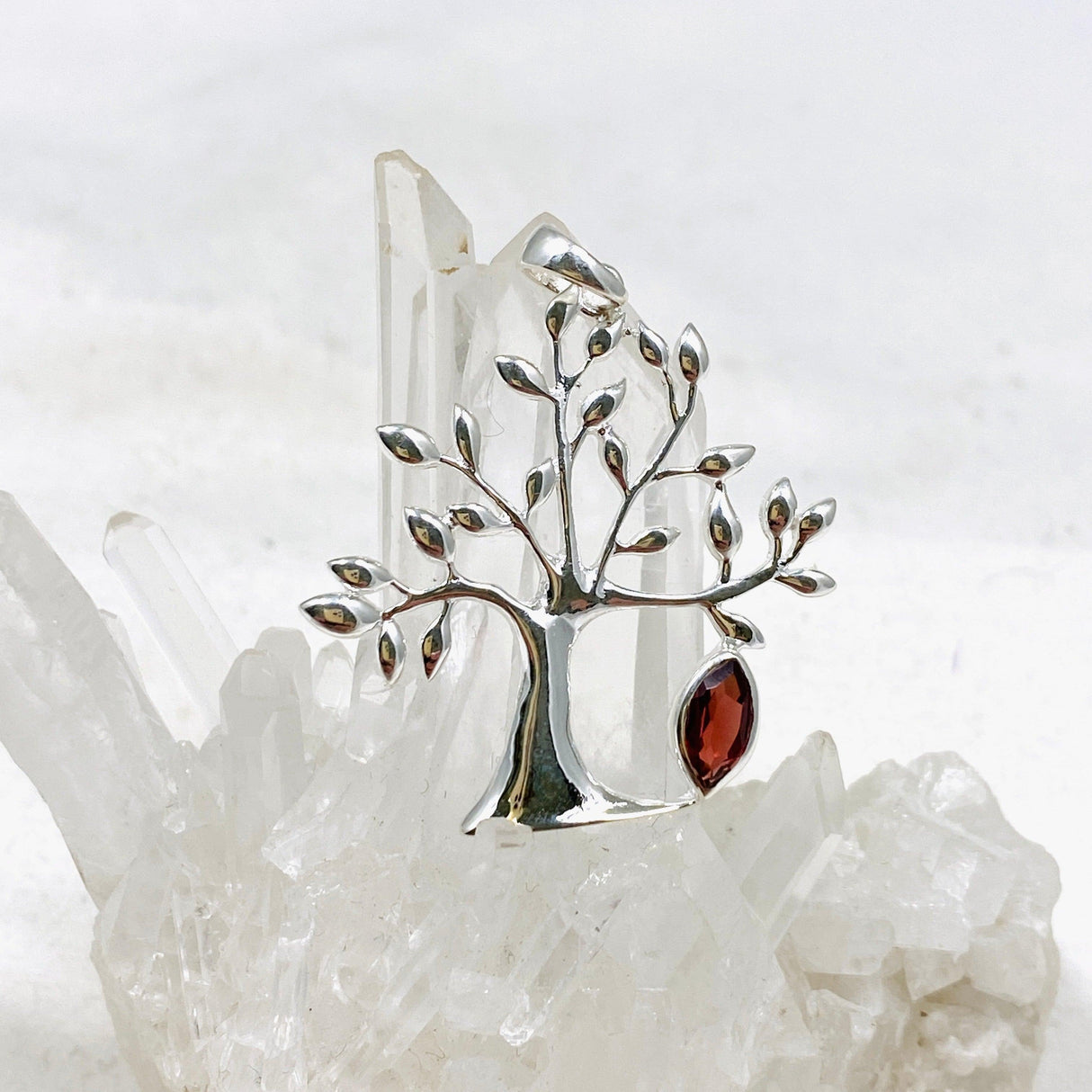 Tree of Life Faceted Marquise Pendant G2179 - Nature's Magick