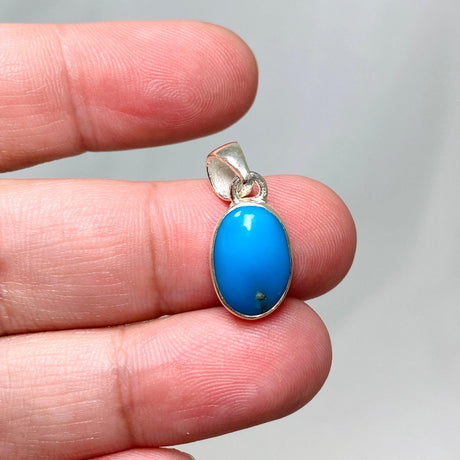 Turquoise Petite Oval Pendant KPGJ4403 - Nature's Magick