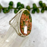 Unakite oval split band ring s.8 KRGJ2281 - Nature's Magick