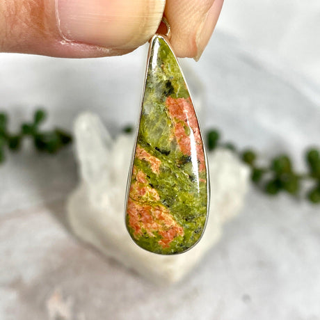 Unakite teardrop pendant KPGJ2990 - Nature's Magick