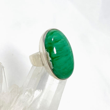 Variscite Oval Ring Size 7.5 PRGJ465 - Nature's Magick