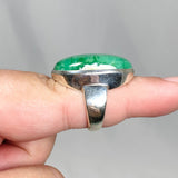 Variscite Oval Ring Size 7.5 PRGJ465 - Nature's Magick