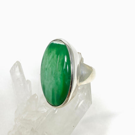 Variscite Oval Ring Size 8 PRGJ467 - Nature's Magick