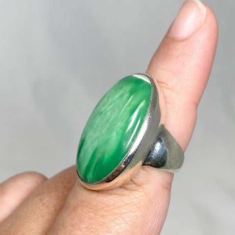 Variscite Oval Ring Size 8 PRGJ467 - Nature's Magick