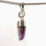 Vera Cruz Amethyst and Herkimer Diamond Pendant BTP-86