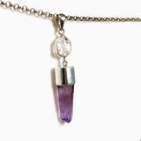 Vera Cruz Amethyst and Herkimer Diamond Pendant BTP-86
