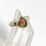 Watermelon Tourmaline Freeform Slice Ring Size 7 PRGJ966