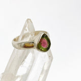 Watermelon Tourmaline Freeform Slice Ring Size 7 PRGJ966