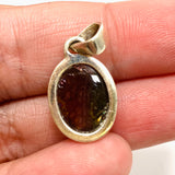 Watermelon Tourmaline Oval Cabochon Pendant PPGJ931