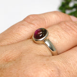 Watermelon Tourmaline Oval Ring Size 6 PRGJ349