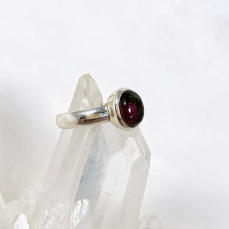 Watermelon Tourmaline Oval Ring Size 6 PRGJ349 - Nature's Magick