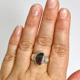 Watermelon Tourmaline Slice Ring Size 9 PRGJ753