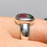 Watermelon Tourmaline Slice Ring Size 9 PRGJ753