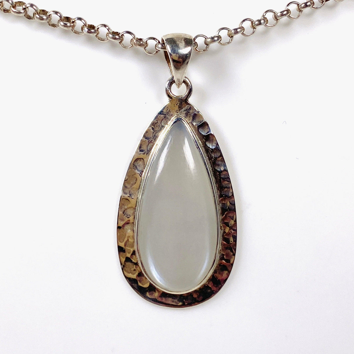 White Moonstone teardrop pendant KPGJ3091 - Nature's Magick