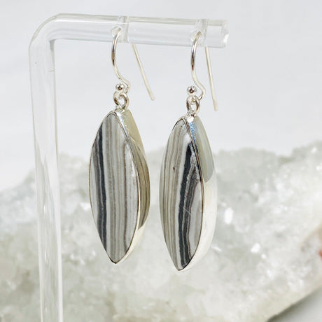 Zebra Calcite Marquise Earrings KEGJ1418 - Nature's Magick