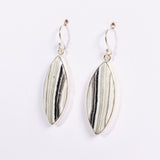 Zebra Calcite Marquise Earrings KEGJ1418 - Nature's Magick