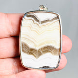 Zebra Calcite Rectangular Pendant KPGJ4083 - Nature's Magick