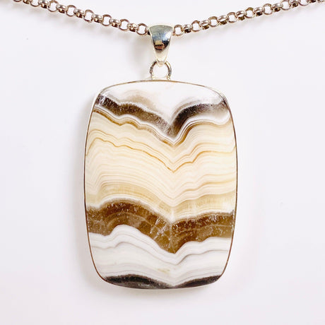 Zebra Calcite Rectangular Pendant KPGJ4083 - Nature's Magick