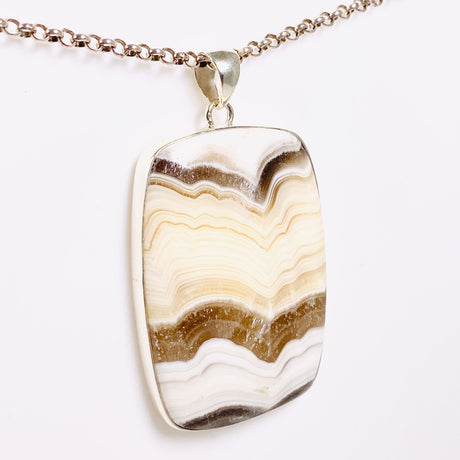 Zebra Calcite Rectangular Pendant KPGJ4083 - Nature's Magick