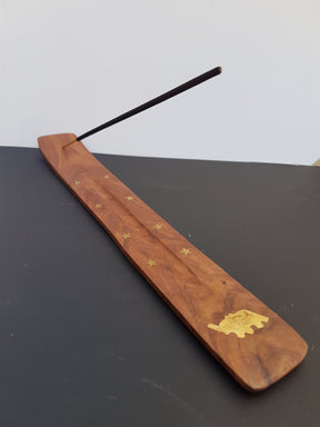 Wood & Brass inlay- incense stick trays - Nature's Magick