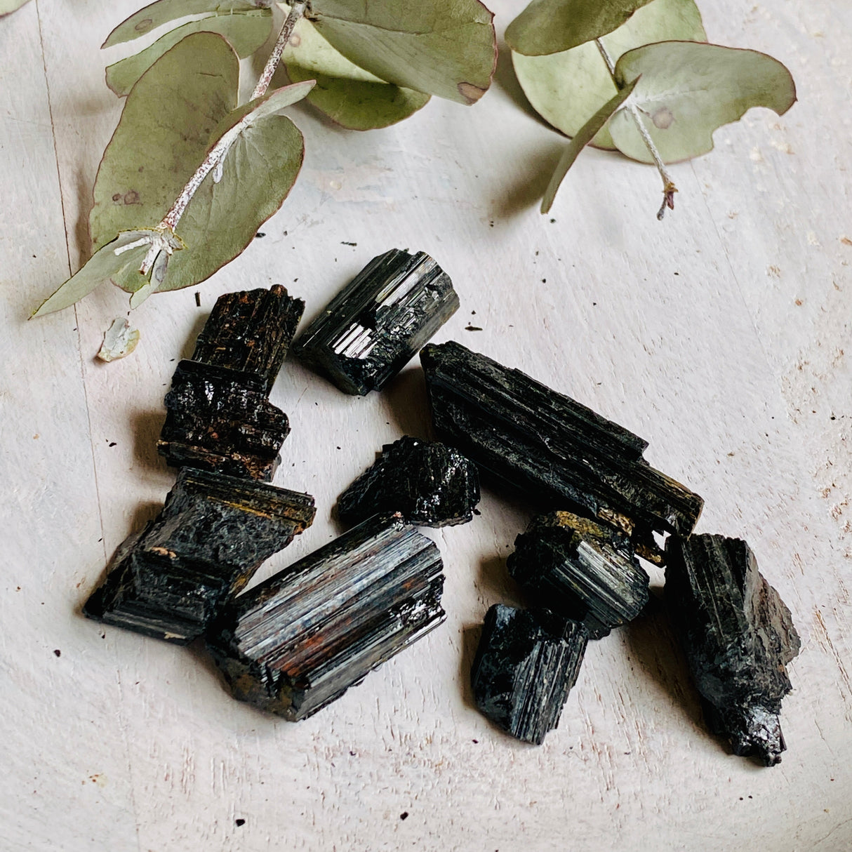 Black Tourmaline Raw Crystal bag 50g BTR-50g