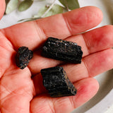 Black Tourmaline Raw Crystal bag 50g BTR-50g