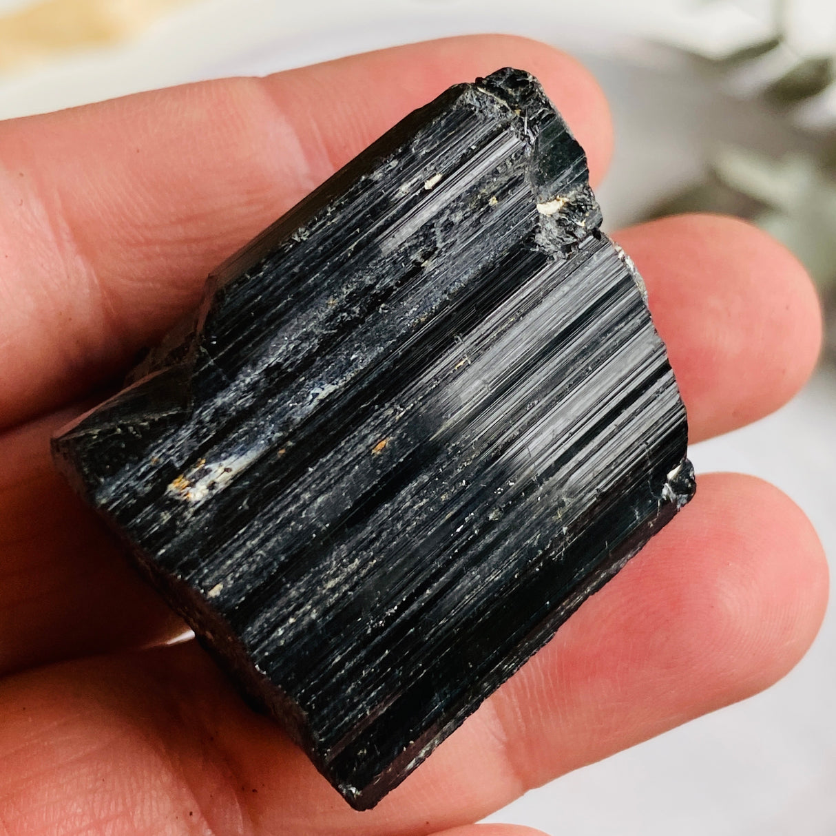 Black Tourmaline Raw Crystal 51-65g BKT-04