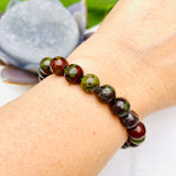 Dragon blood jasper (Bastite) bracelet