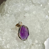 Amethyst petite raw pendant PPR-AME