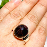 Star Garnet round ring s.9 KRGJ1837