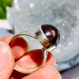 Star Garnet round ring s.9 KRGJ1837