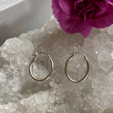 Sterling Silver Hoop Earrings 1.3cm SE303