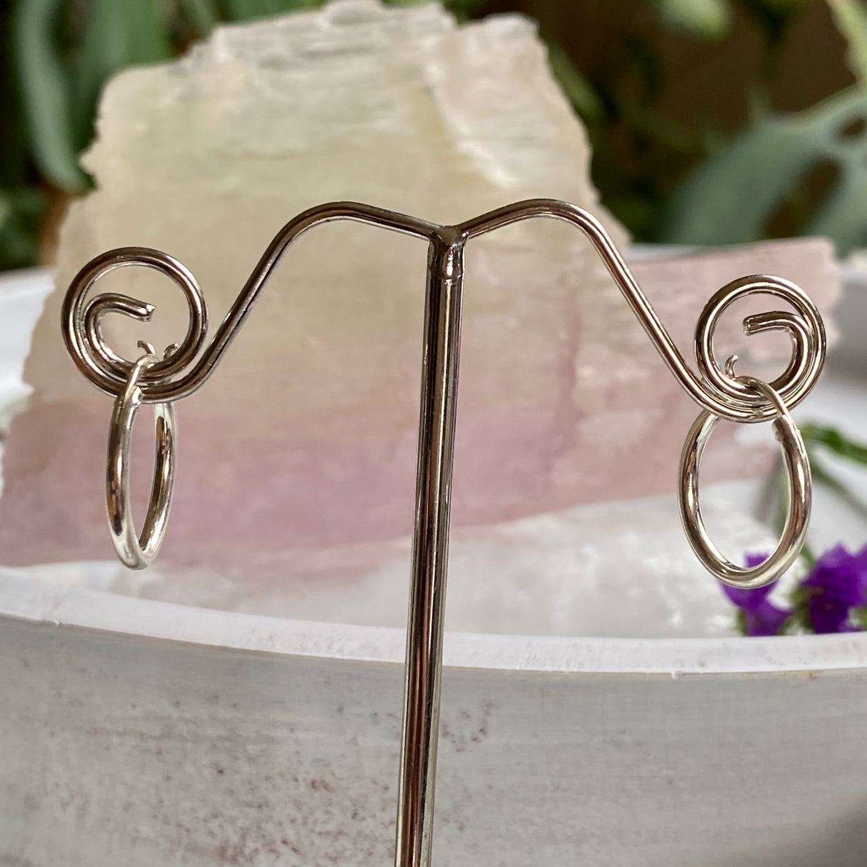 Sterling Silver Hoop Earrings 1.3cm SE303