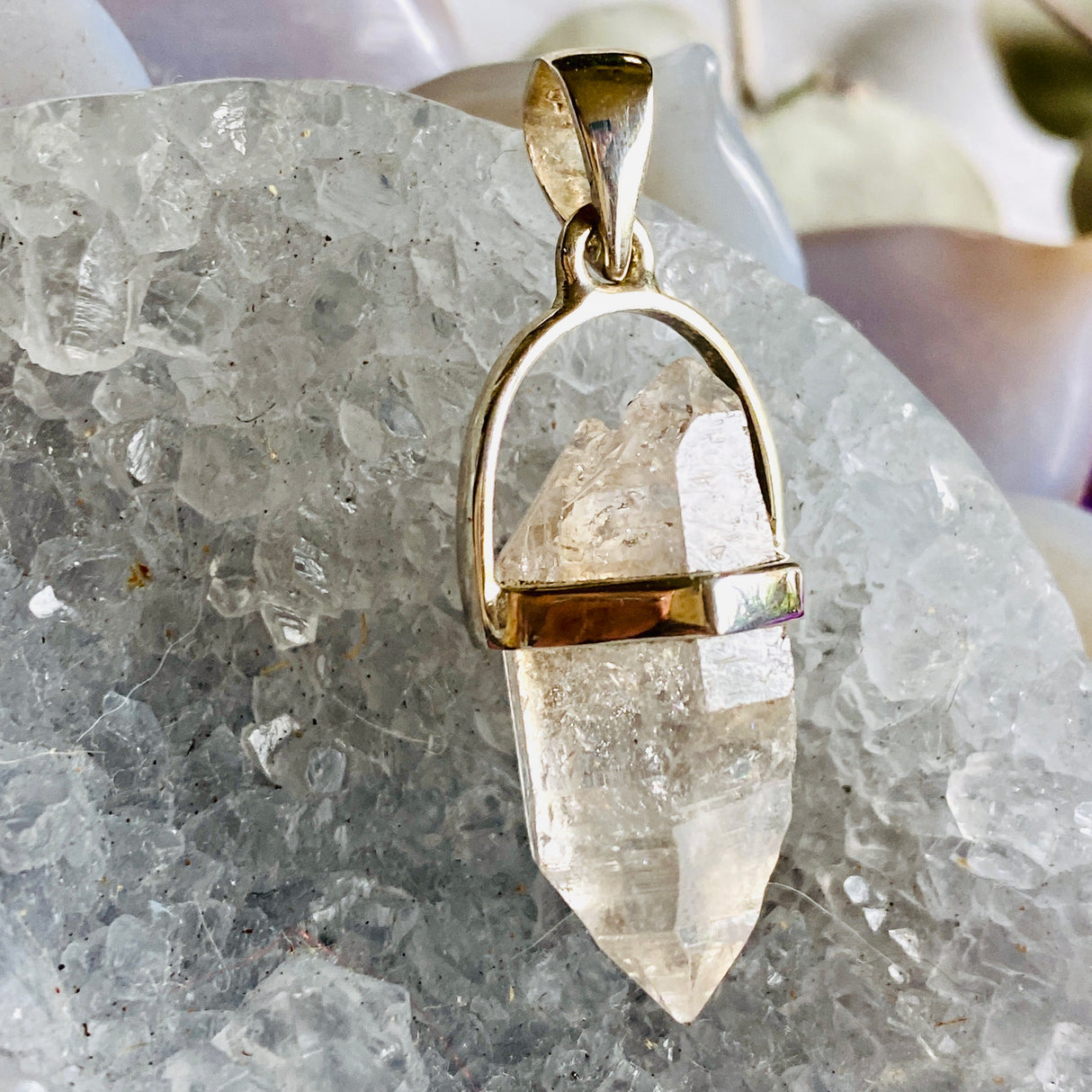 Clear Quartz Double Terminated pendant PPGJ395