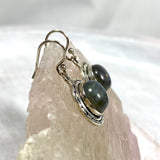 Labradorite round filagree earrings KEGJ702