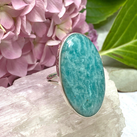 Amazonite oval ring s.11 KRGJ2567 - Nature's Magick