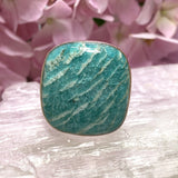 Amazonite square ring s.10 KRGJ2571 - Nature's Magick