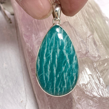 Amazonite teardrop pendant KPGJ2810 - Nature's Magick