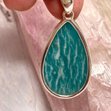 Amazonite teardrop pendant KPGJ2810 - Nature's Magick