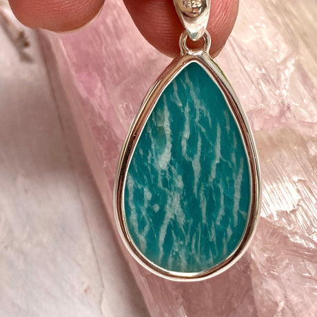 Amazonite teardrop pendant KPGJ2810 - Nature's Magick