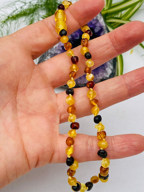 Amber baby necklace - Genuine Baltic Amber - Nature's Magick