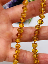 Amber baby necklace - Genuine Baltic Amber - Nature's Magick