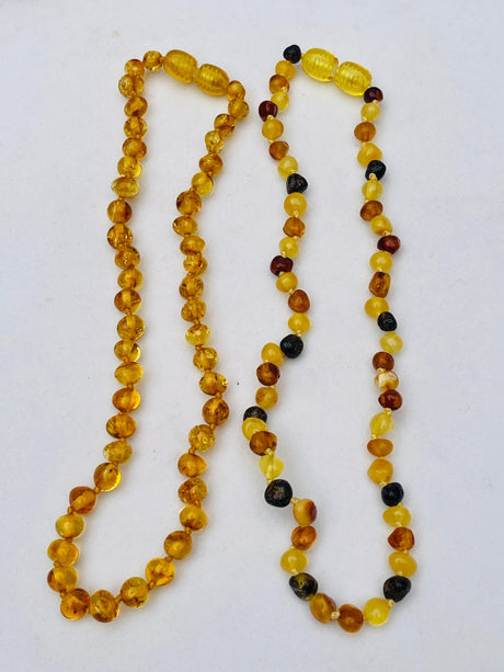 Amber baby necklace - Genuine Baltic Amber - Nature's Magick