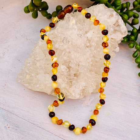 Amber baby necklace - Genuine Baltic Amber - Nature's Magick