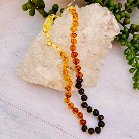 Amber baby necklace - Genuine Baltic Amber - Nature's Magick