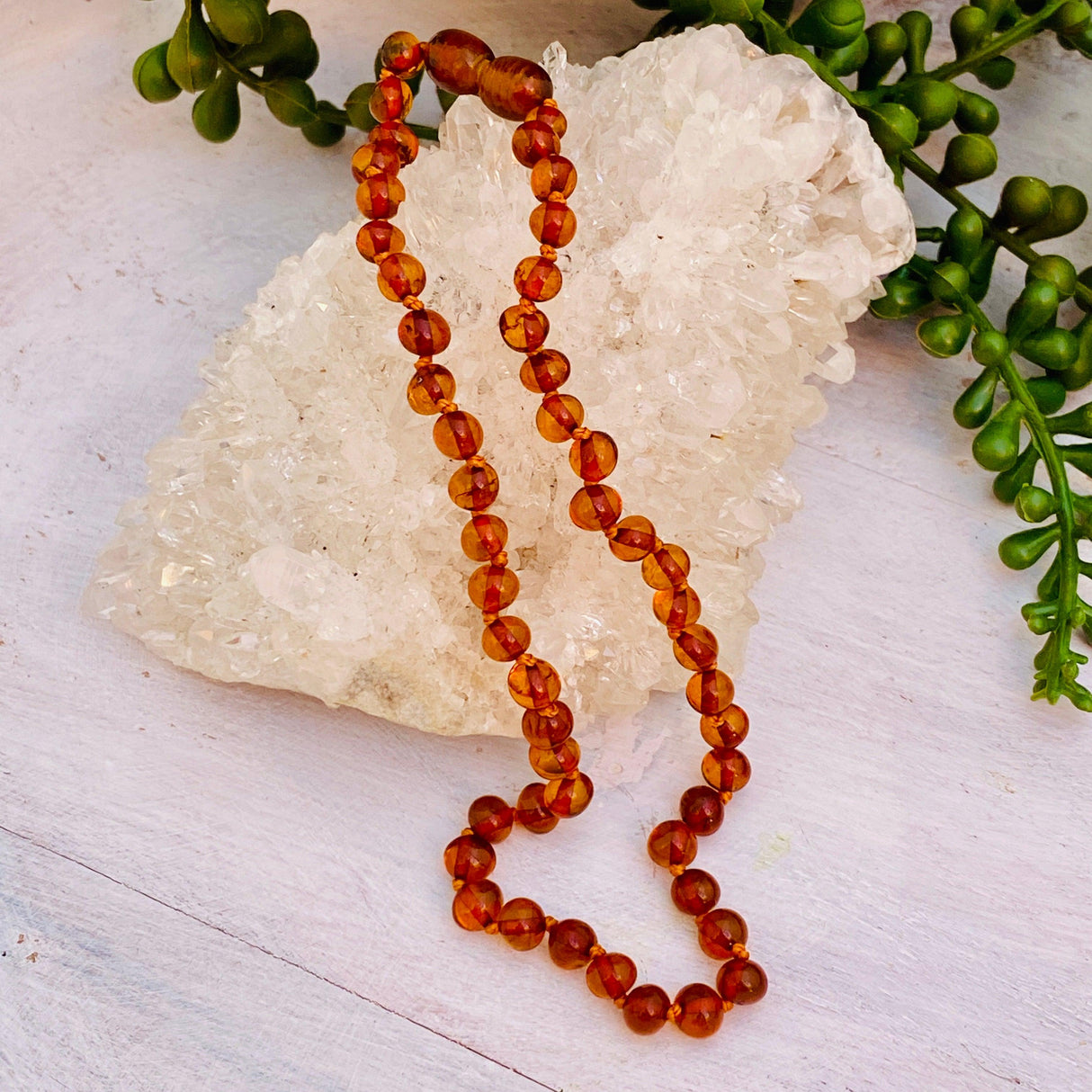Amber baby necklace - Genuine Baltic Amber - Nature's Magick