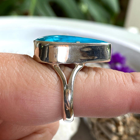 American Turqoise teardrop ring s.9 KRGJ2542 - Nature's Magick