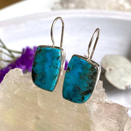 American Turquoise freeform earrings KEGJ1232 - Nature's Magick