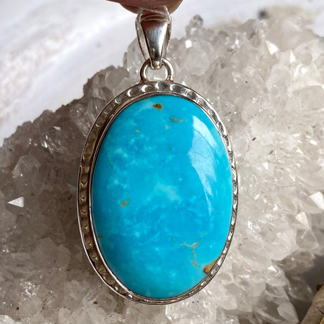 American Turquoise oval pendant KPGJ3216 - Nature's Magick