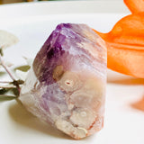Amethyst and Pink Flower Agate Freeform PAFF-04 - Nature's Magick